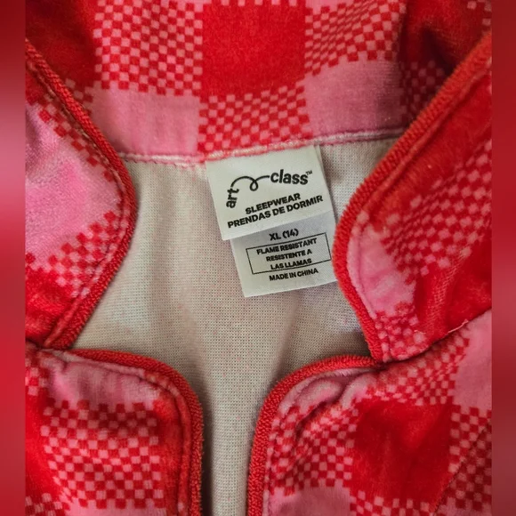 4 Sets (8pcs) Art Class Girl's Pajama Sets- Red, Black, Purple, Blue - Picture 5 of 16